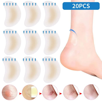 20PCS Soft Gel Shoes Sticker Hydrocolloid Patch