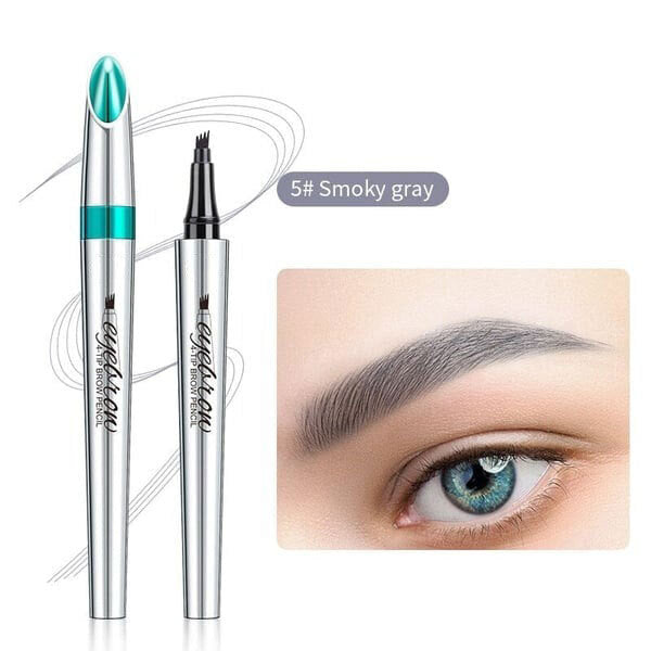 3D Waterproof Microblading Eyebrow Pen 4 Fork Tip Tattoo Pencil